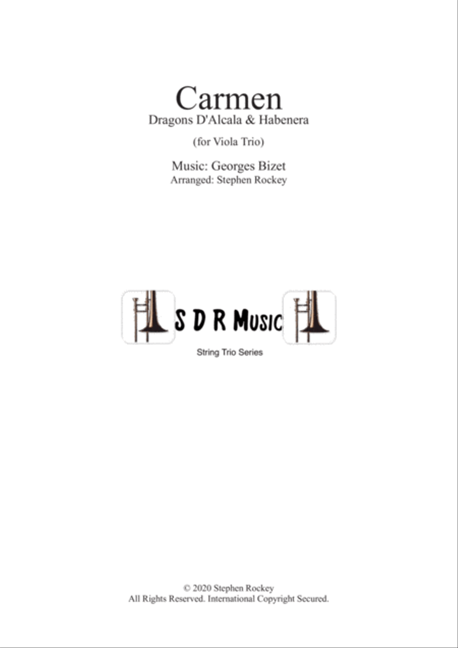 Carmen: 2 Pieces for Viola Trio String Trio scores gallery preview page 1