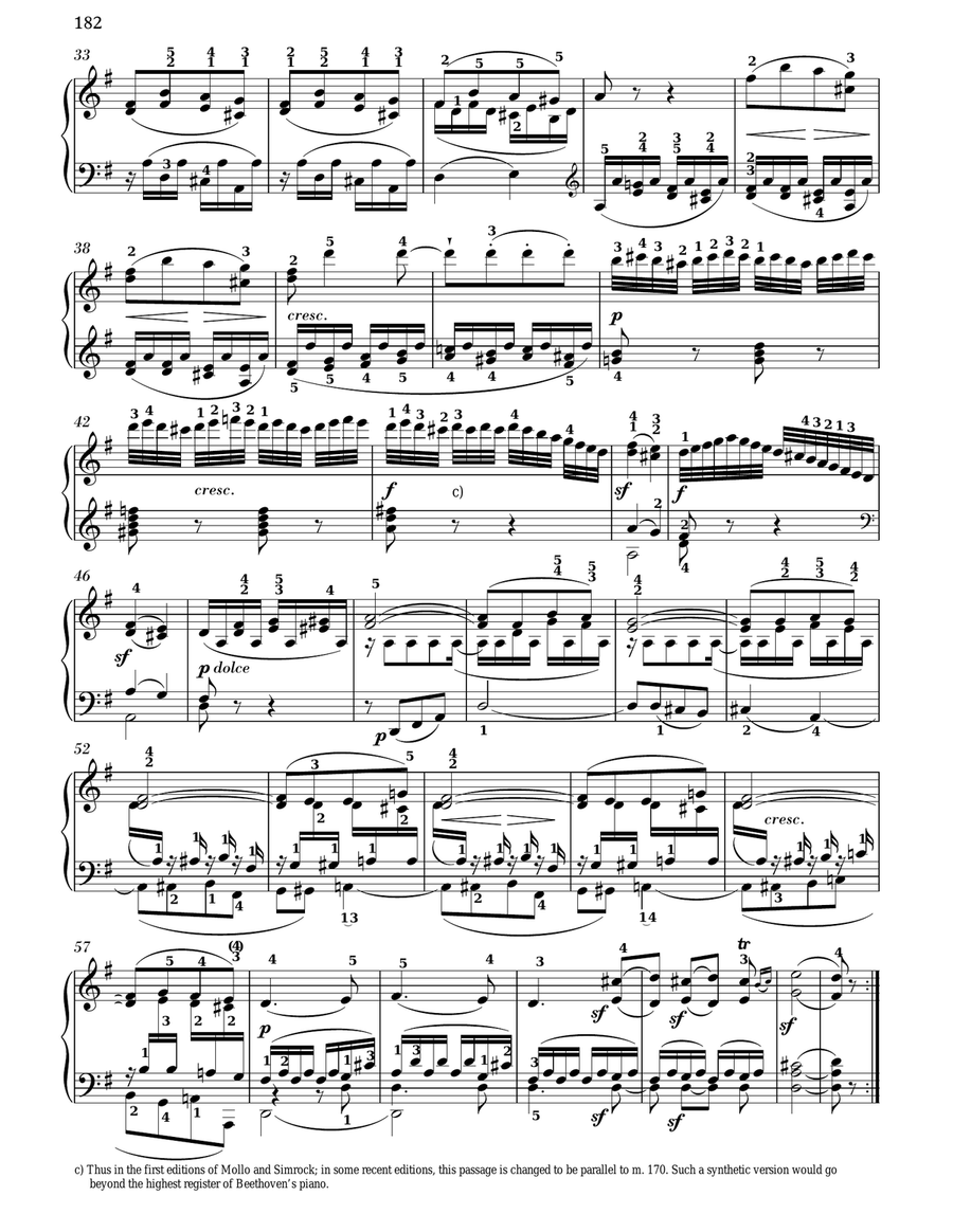 Piano Sonata No. 10 In G Major, Op. 14, No. 2 Piano Solo scores gallery preview page 2