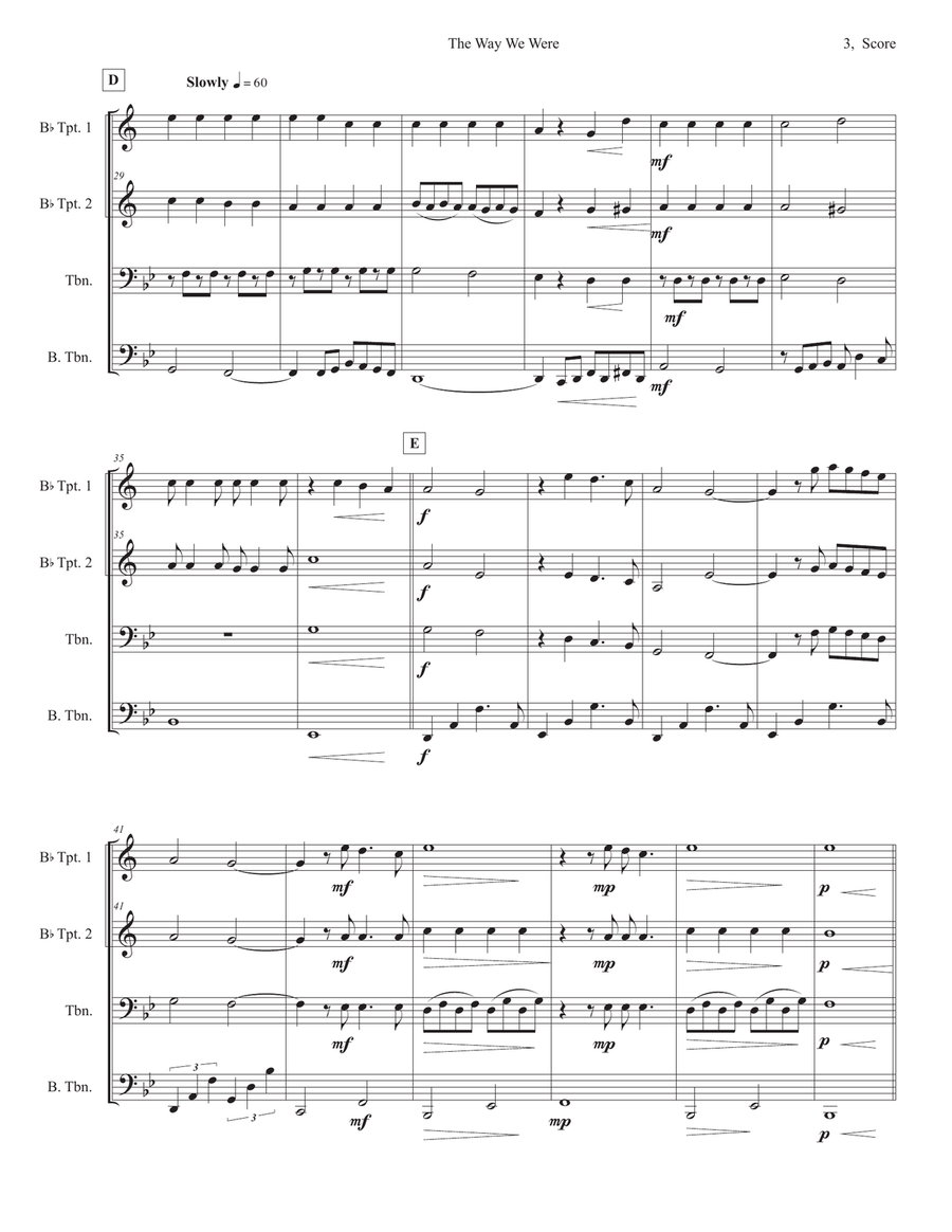 The Way We Were The Way We Were School and Community scores gallery preview page 3
