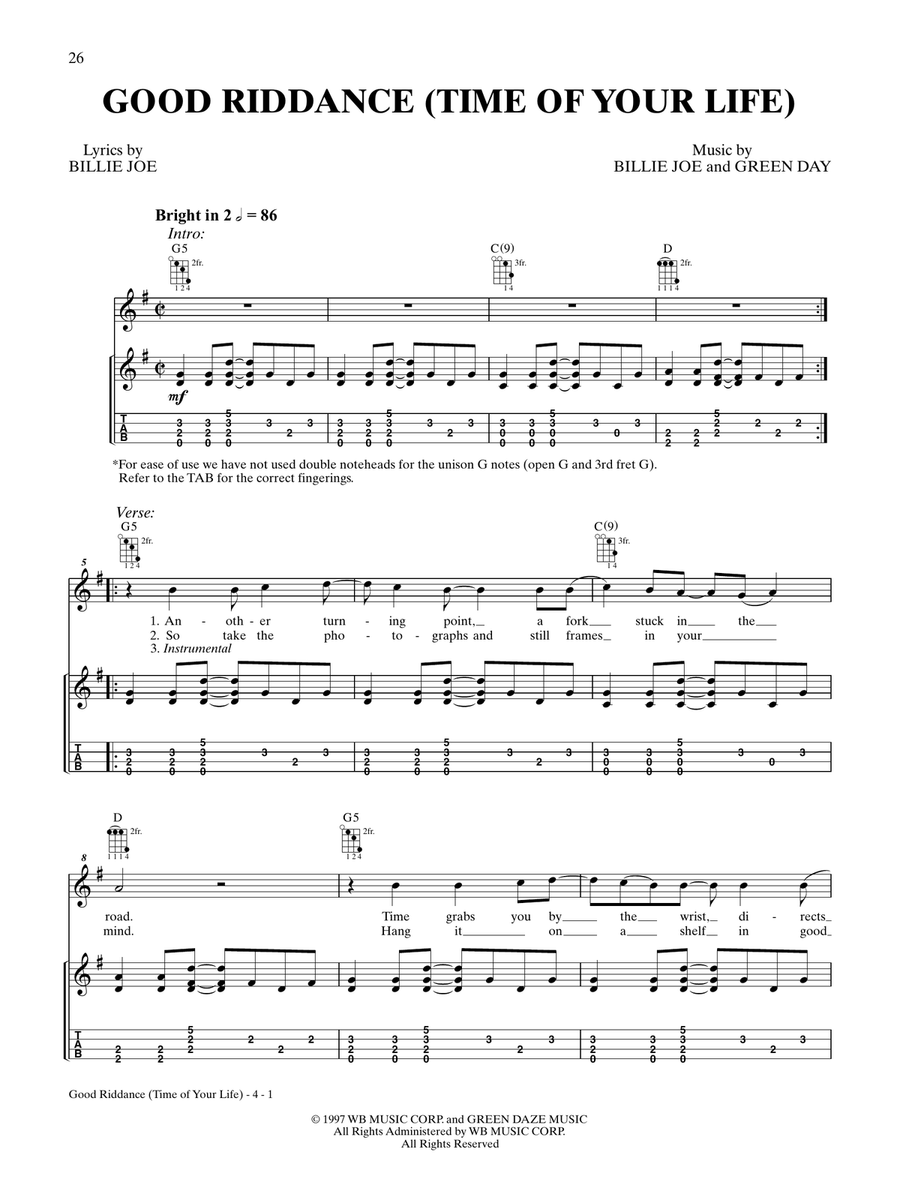 Good Riddance (Time of Your Life)
