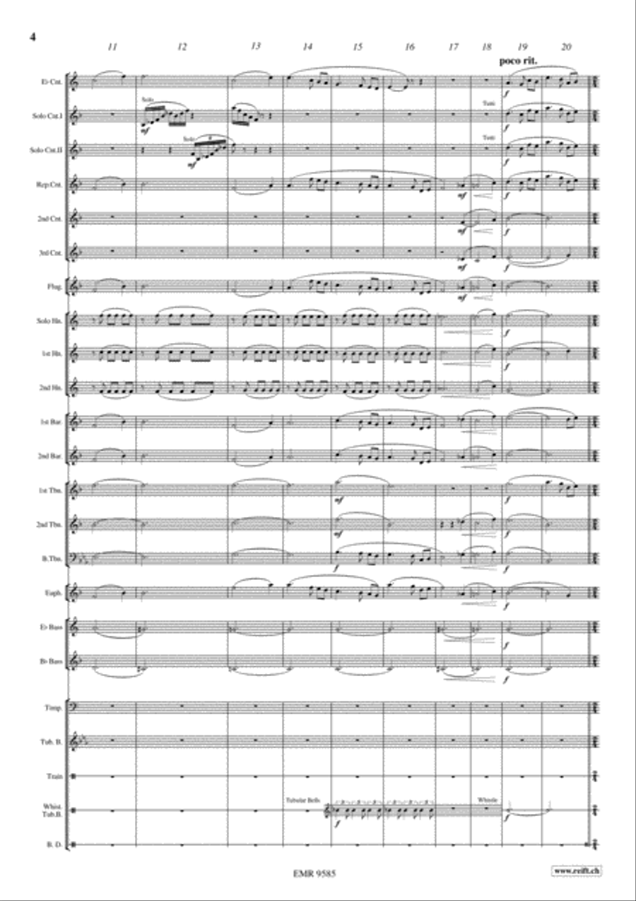Copenhagen Steam Railway Galop Brass Band scores gallery preview page 5