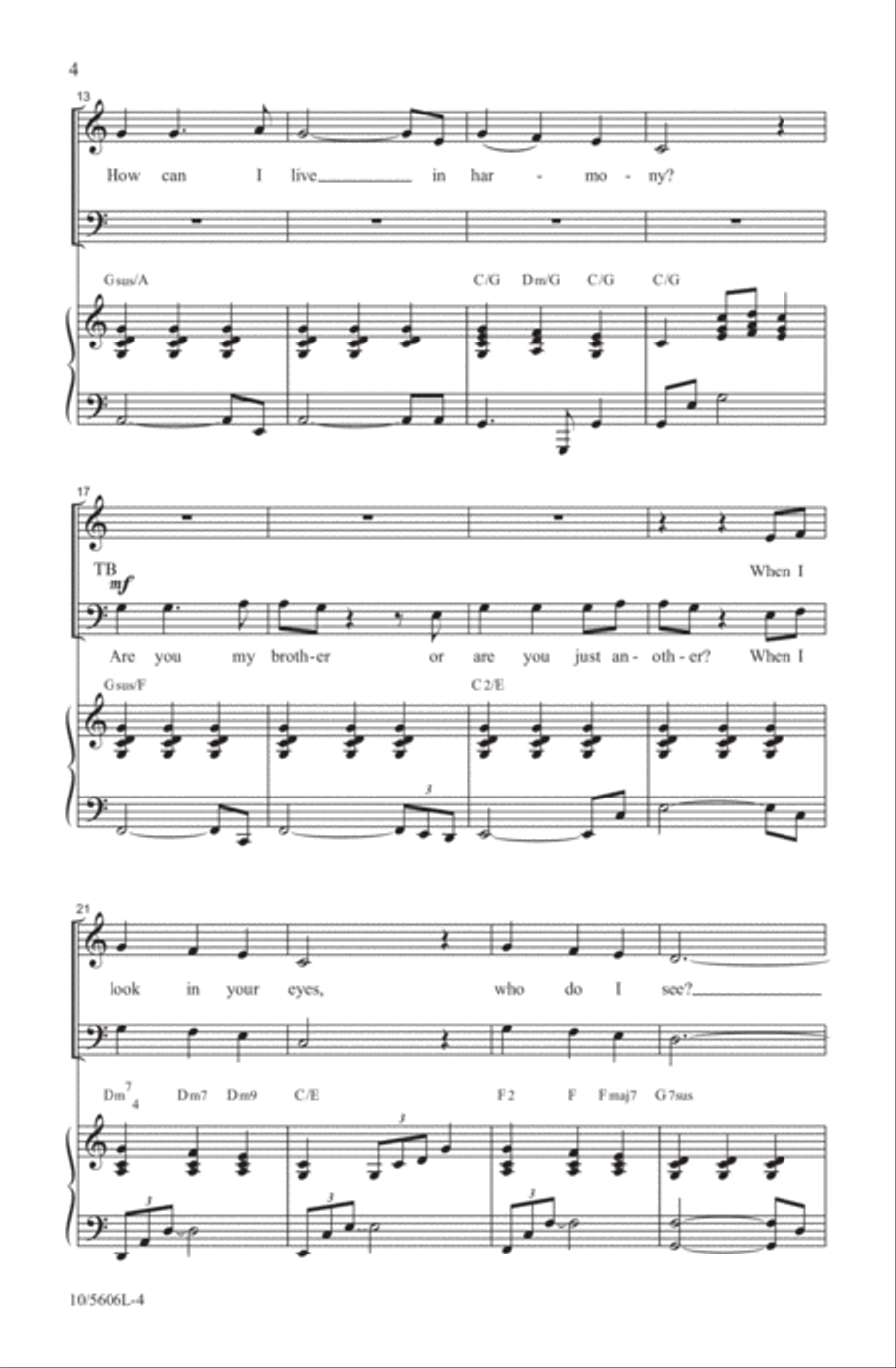 What Love Demands 4-Part scores gallery preview page 4