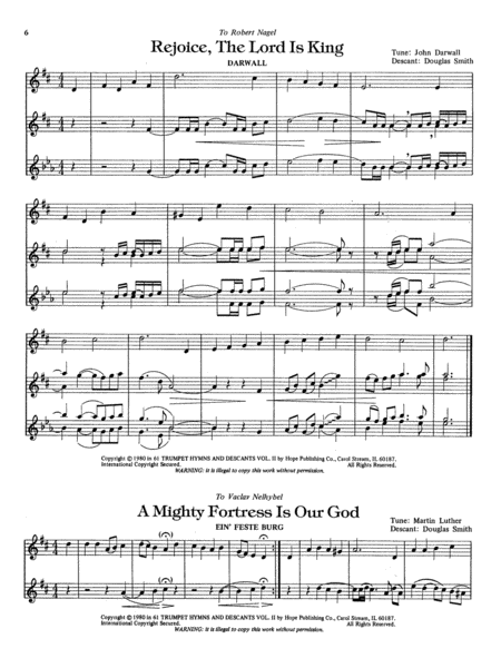 61 Trumpet Hymns and Descants, Vol. 2