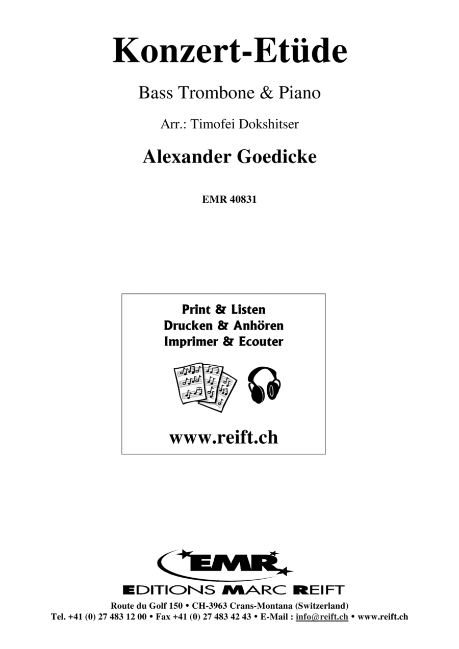 Konzert-Etude Konzert-Etude Trombone scores gallery preview page 1
