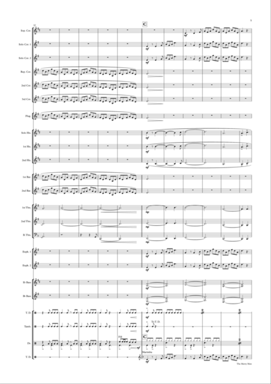 Merry Men Brass Band scores gallery preview page 5