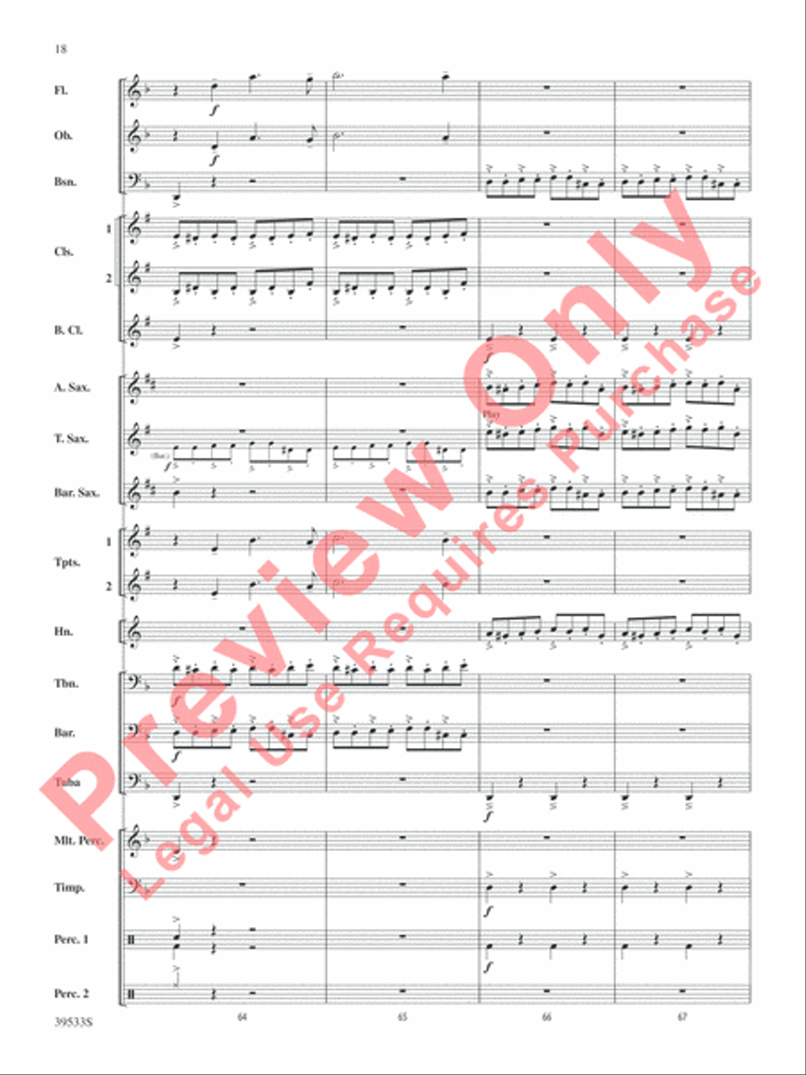 Dark Shadows (from the Original Motion Picture Soundtrack) Concert Band scores gallery preview page 19
