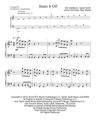 Book cover for Shake It Off - Score Only
