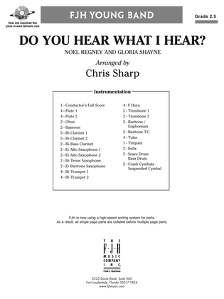 Book cover for Do You Hear What I Hear?: Score
