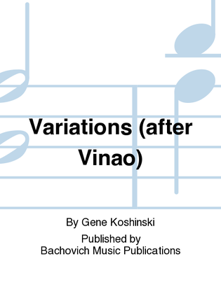 Book cover for Variations (after Vinao)