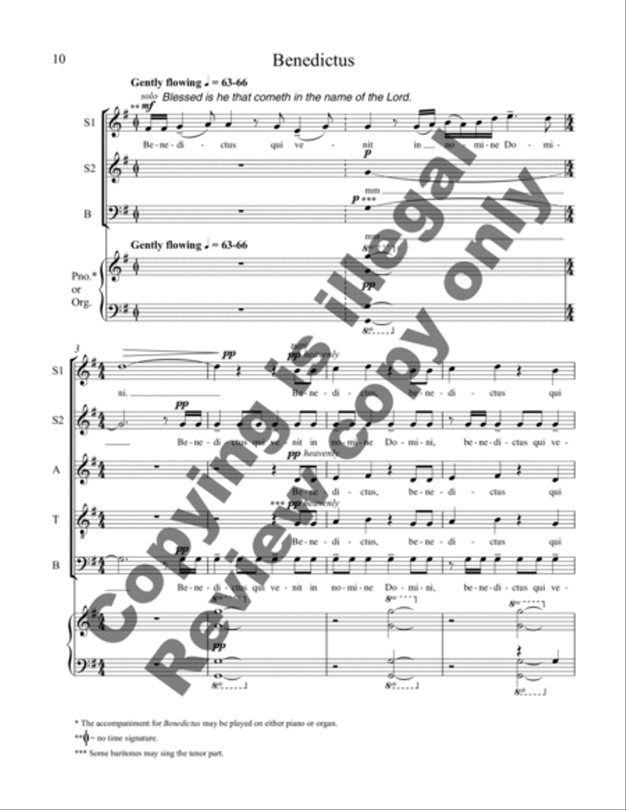 Missa Brevis SSATB scores gallery preview page 13