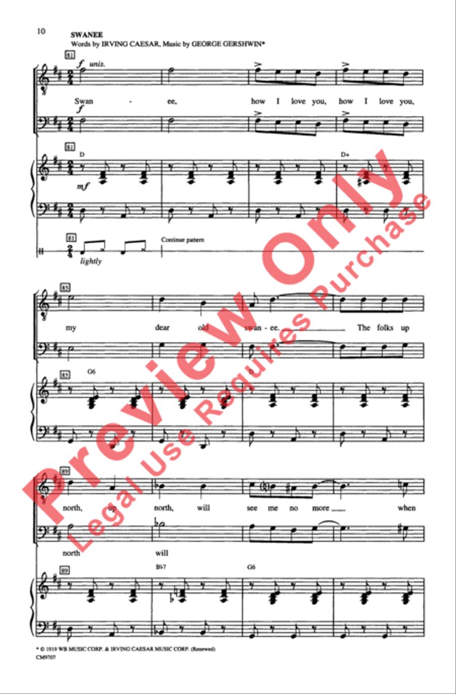 Gershwin Showcase Gershwin Showcase Men's Choir scores gallery preview page 10