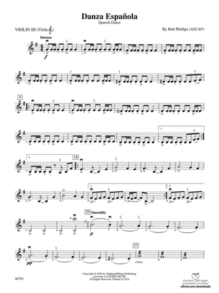 Danza Española: 3rd Violin (Viola [TC])