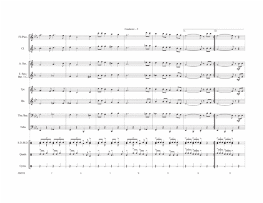 Let It Snow! Let It Snow! Let It Snow! Marching Band scores gallery preview page 3