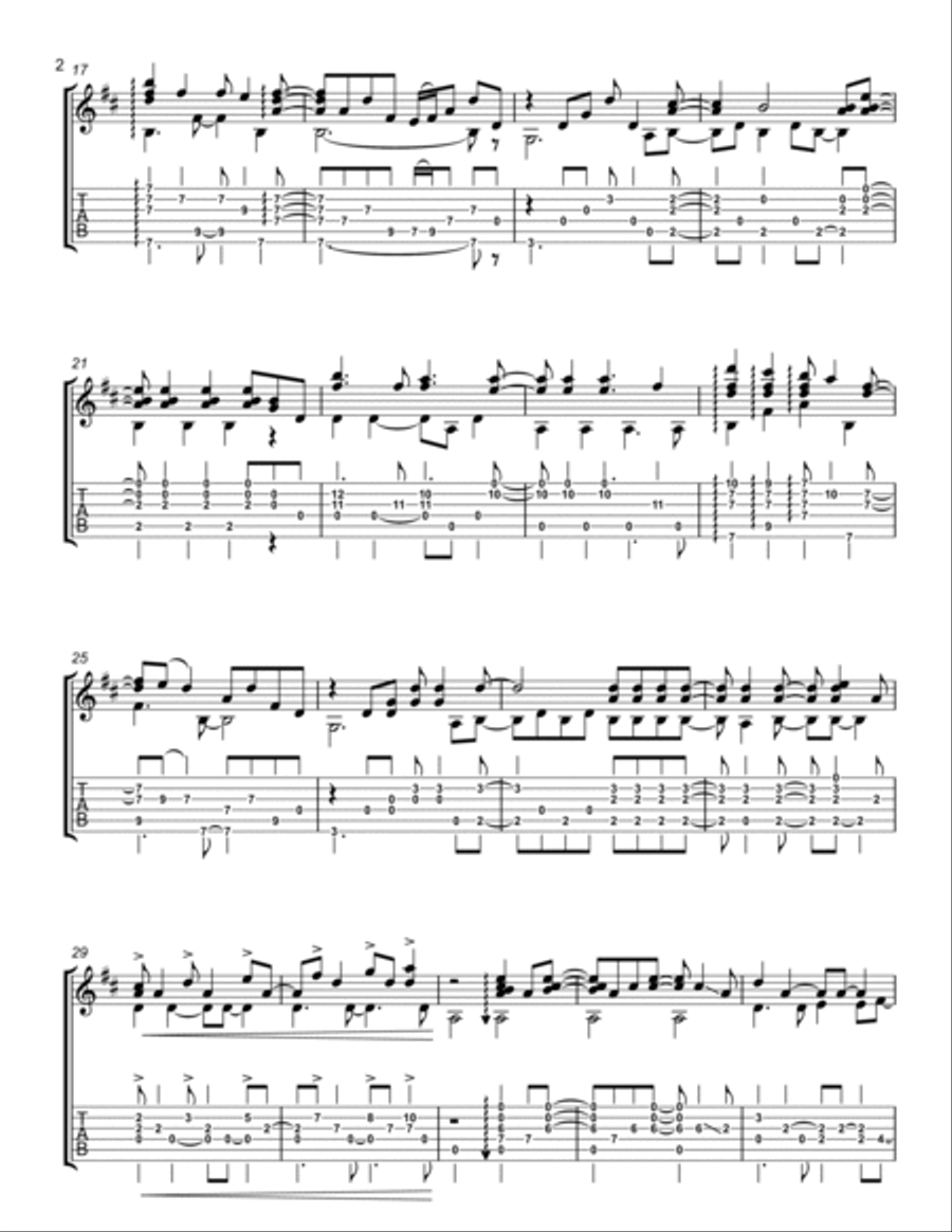 Everlong Acoustic Guitar scores gallery preview page 2
