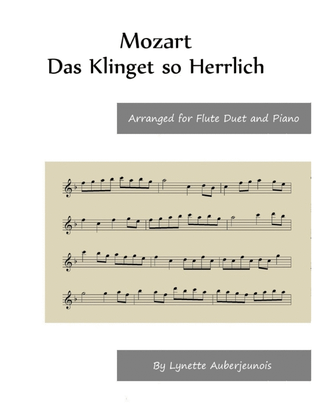 Das Klinget so Herrlich - Flute Duet and Piano