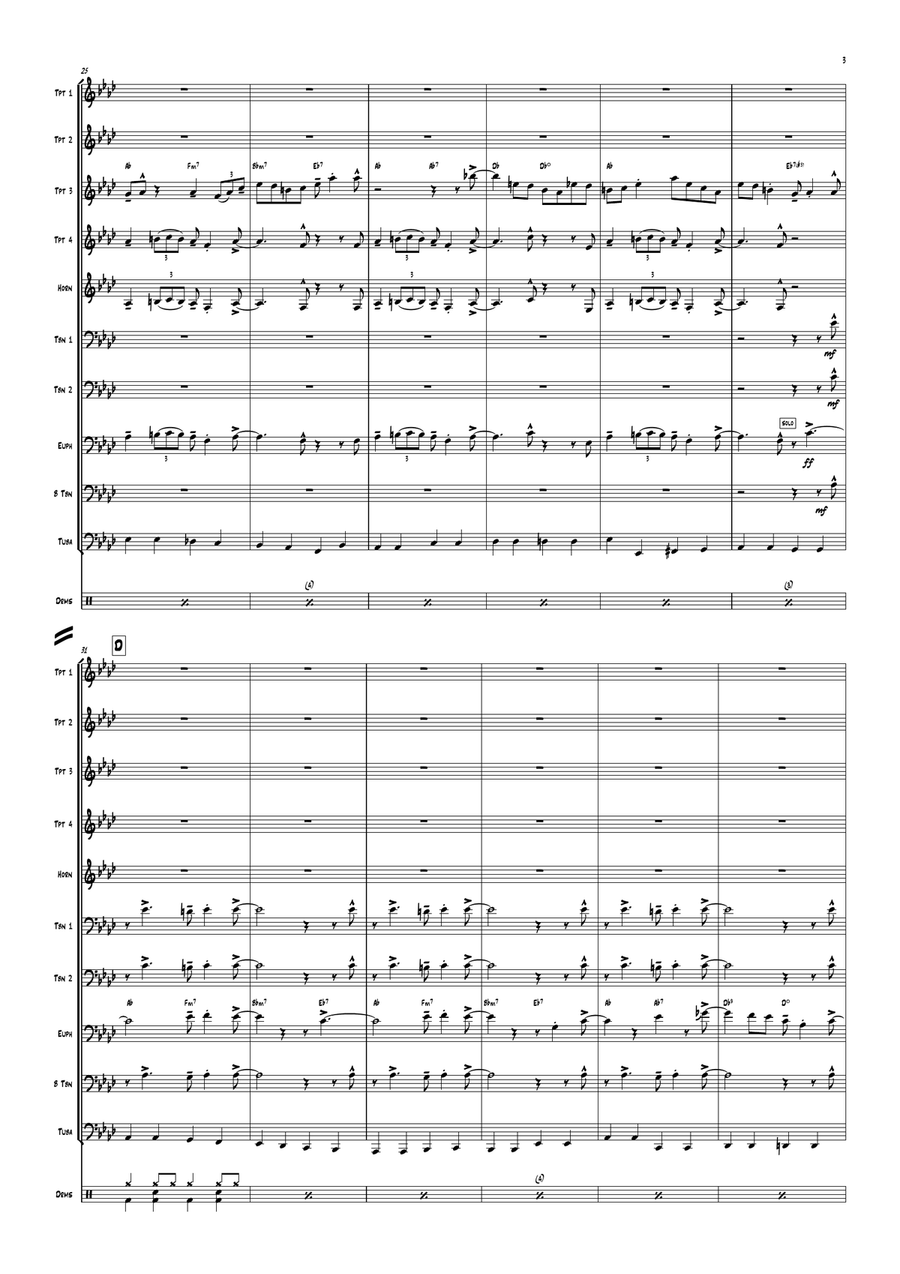 Flying Home Flying Home Brass Ensemble scores gallery preview page 5
