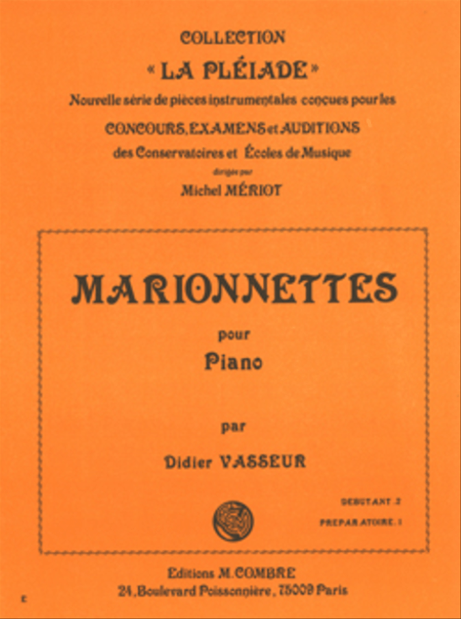 Marionnettes Piano Solo scores gallery preview page 1