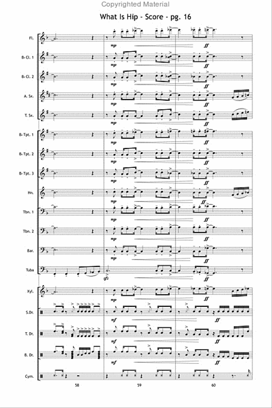What Is Hip What Is Hip Marching Band scores gallery preview page 17