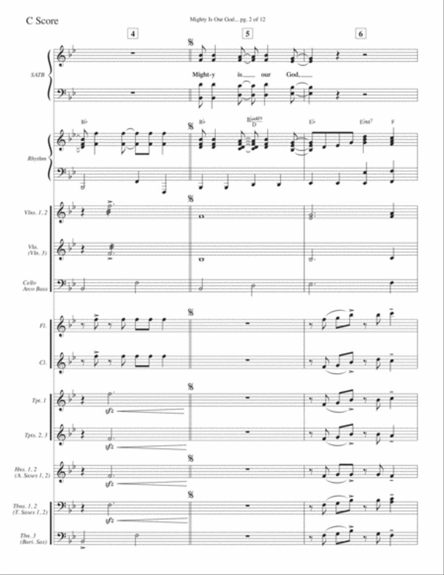 Mighty Is Our God Voice scores gallery preview page 6