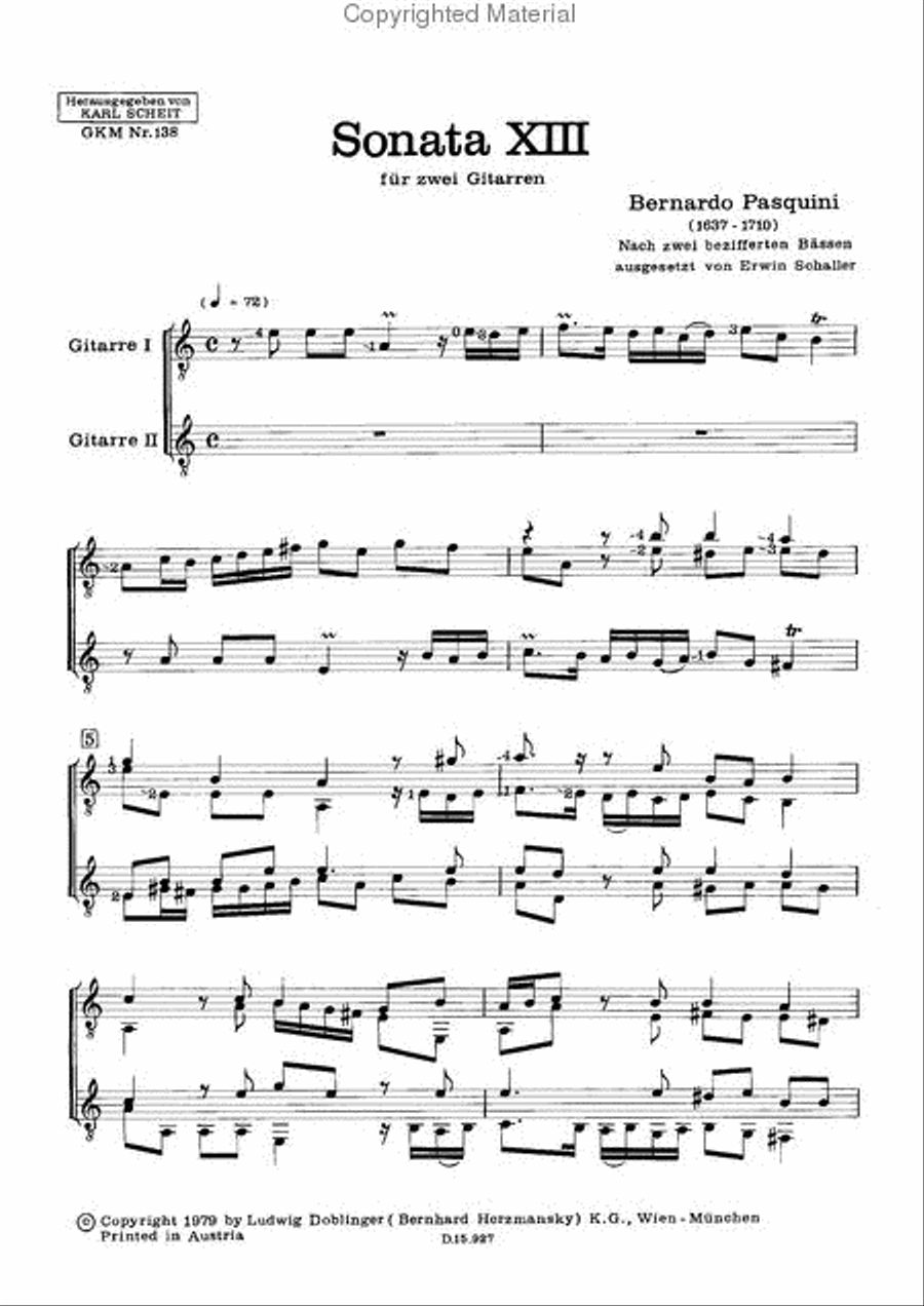 Sonata XIII a-moll Sonata XIII a-moll Performance Score scores gallery preview page 2