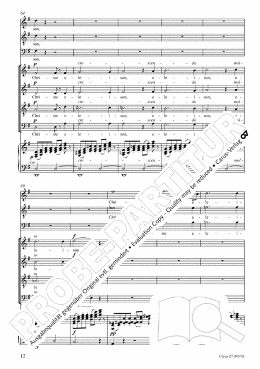 Messe solennelle de sainte Cecile STB scores gallery preview page 13