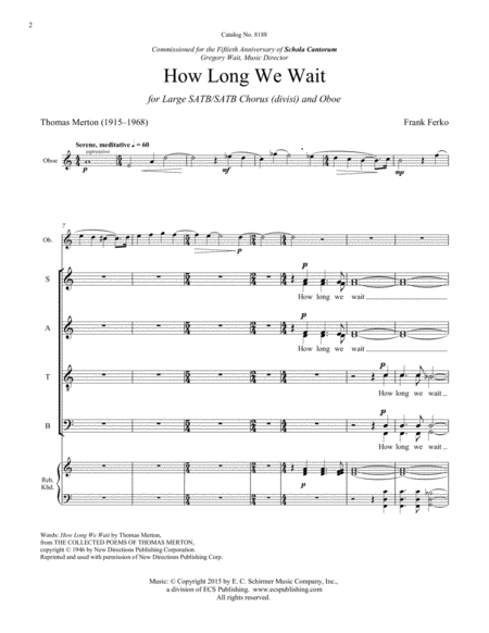 How Long We Wait (Downloadable)