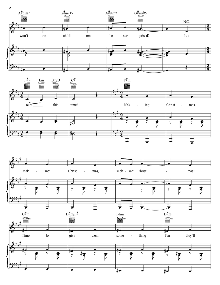 Elfman Medley Guitar scores gallery preview page 2