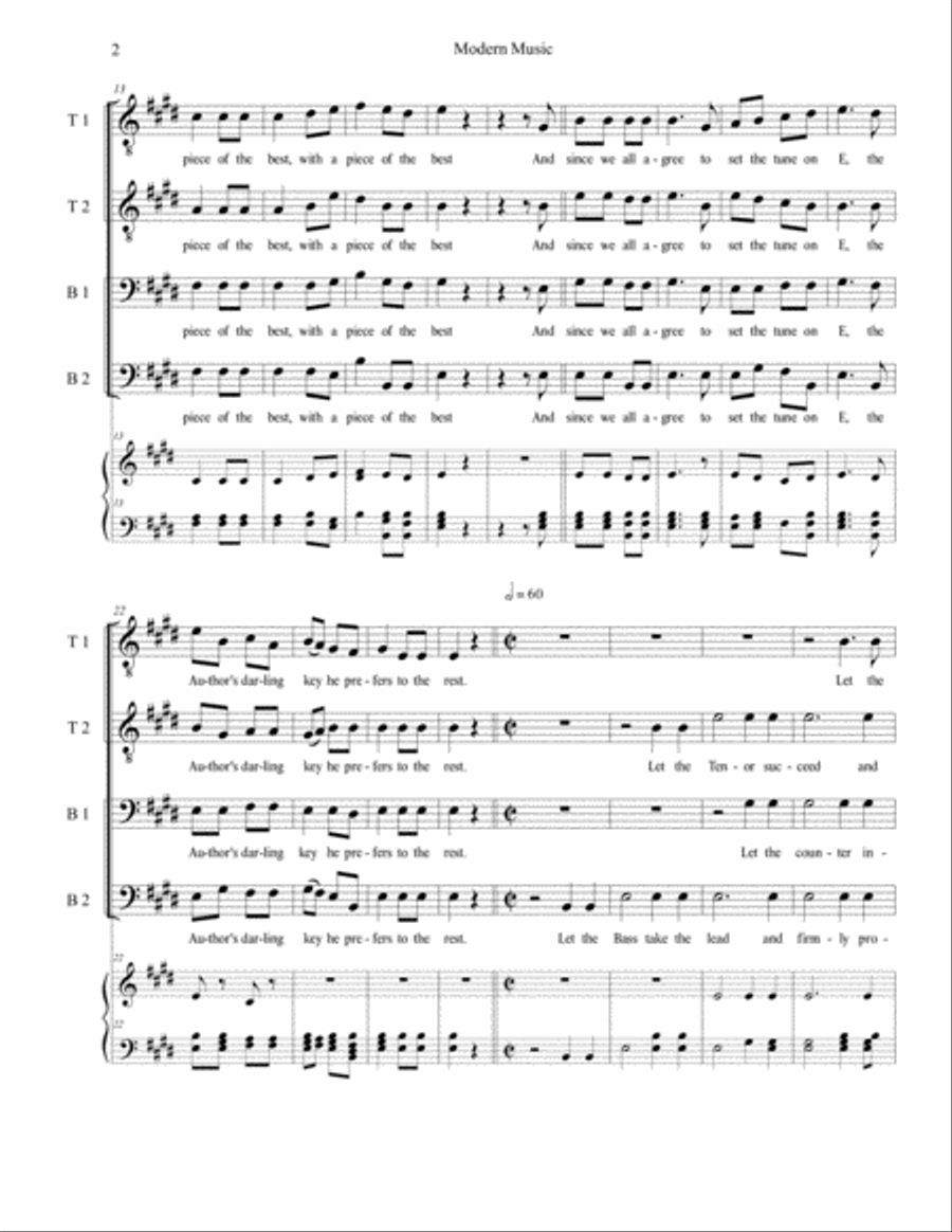 Modern Music TTBB scores gallery preview page 2