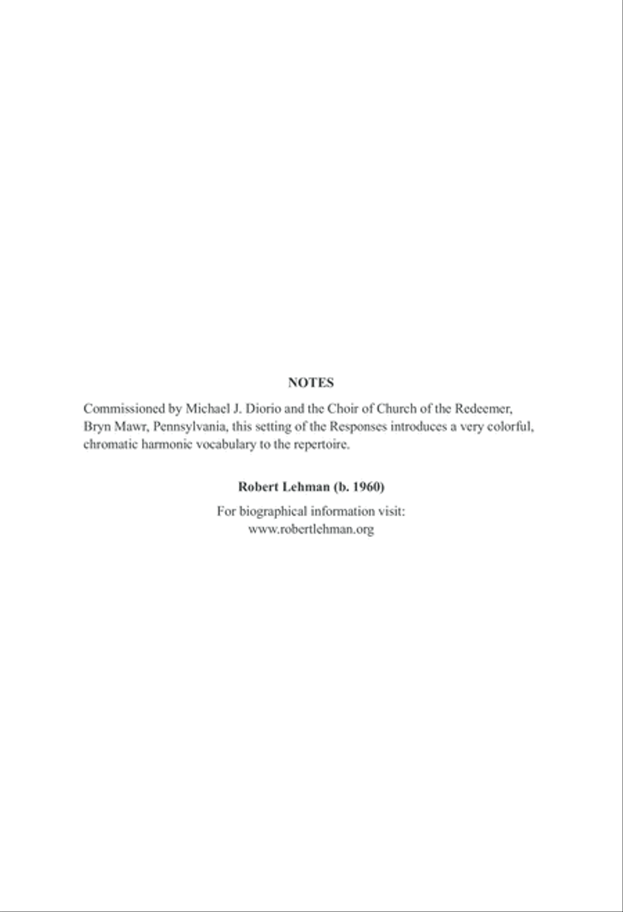 The Bryn Mawr Responses The Bryn Mawr Responses 4-Part scores gallery preview page 1