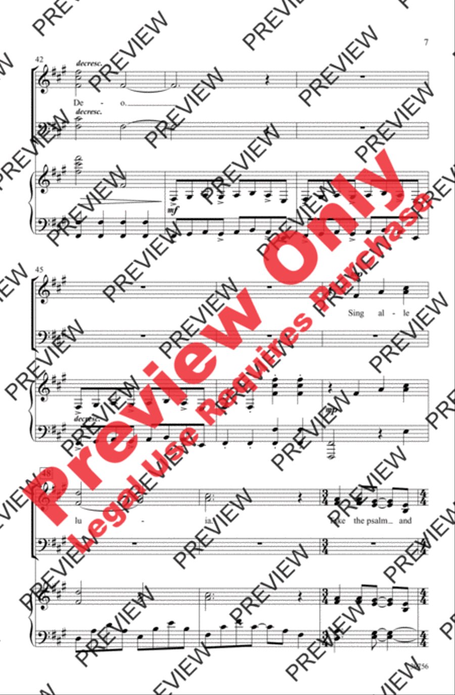 Exsultate, Jubilate Deo Exsultate, Jubilate Deo 4-Part scores gallery preview page 6