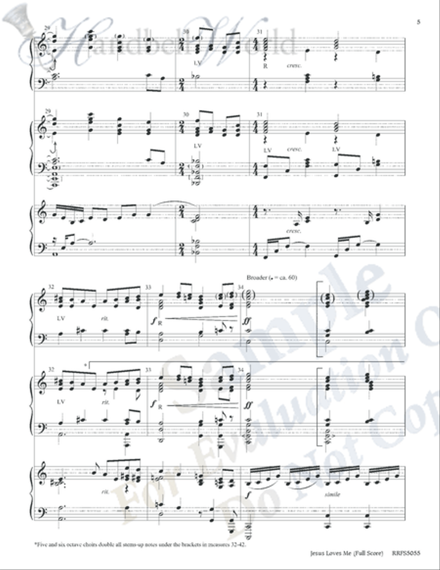 Jesus Loves Me Jesus Loves Me 5-Octaves scores gallery preview page 4