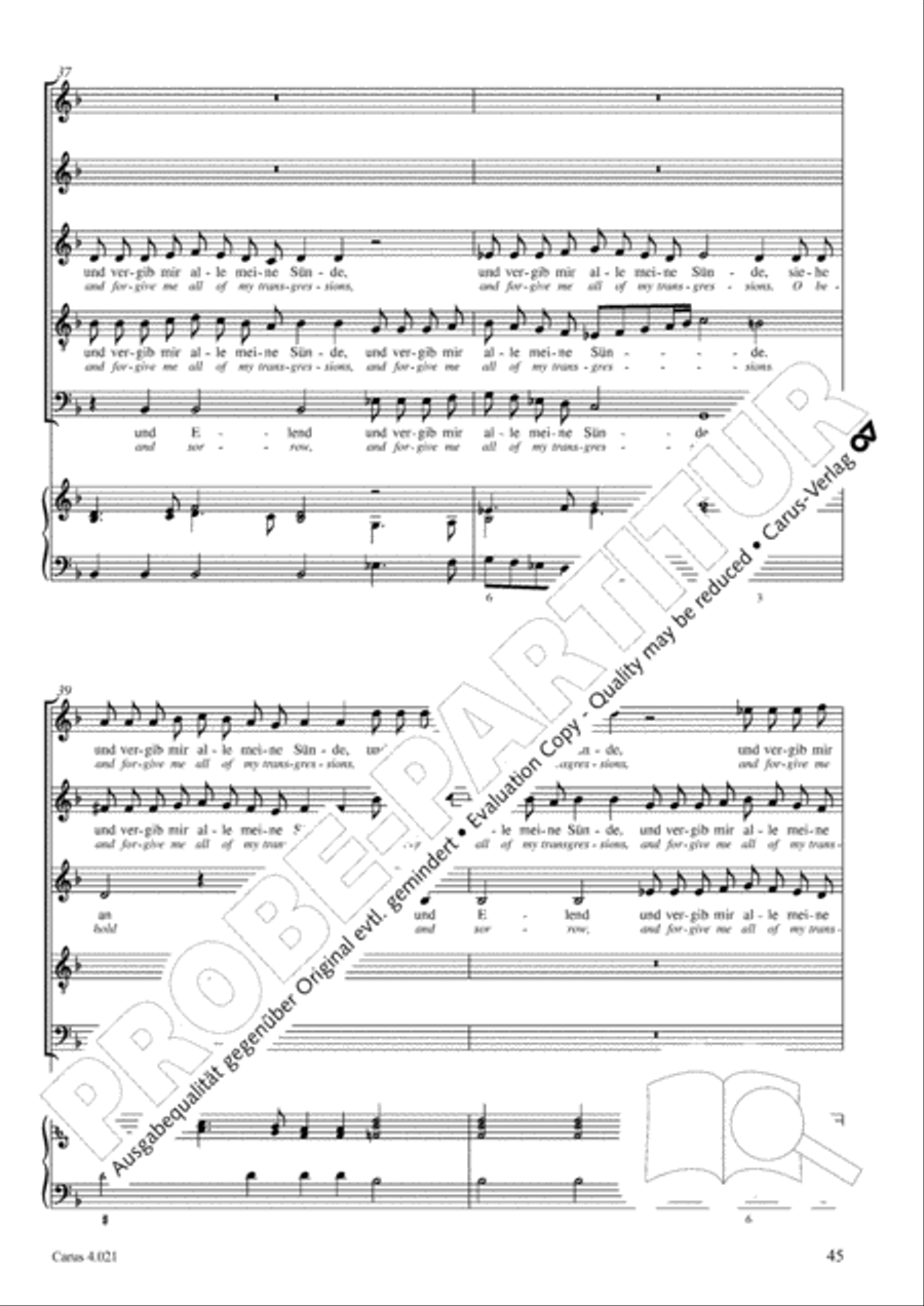 Schein: Israelsbrunnlein. Fontana d'Israel. Complete edition Choir scores gallery preview page 52