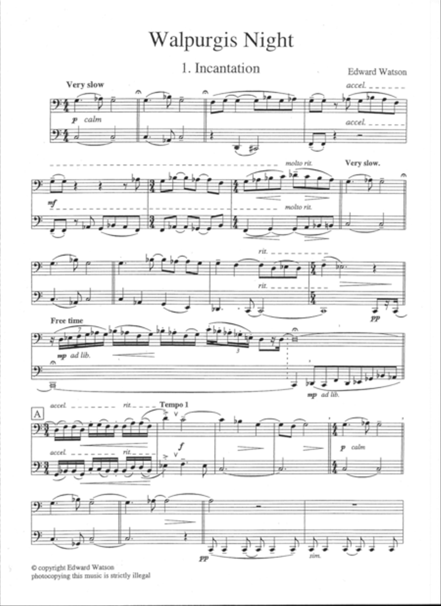 Walpurgis Night Clarinet Duet scores gallery preview page 2
