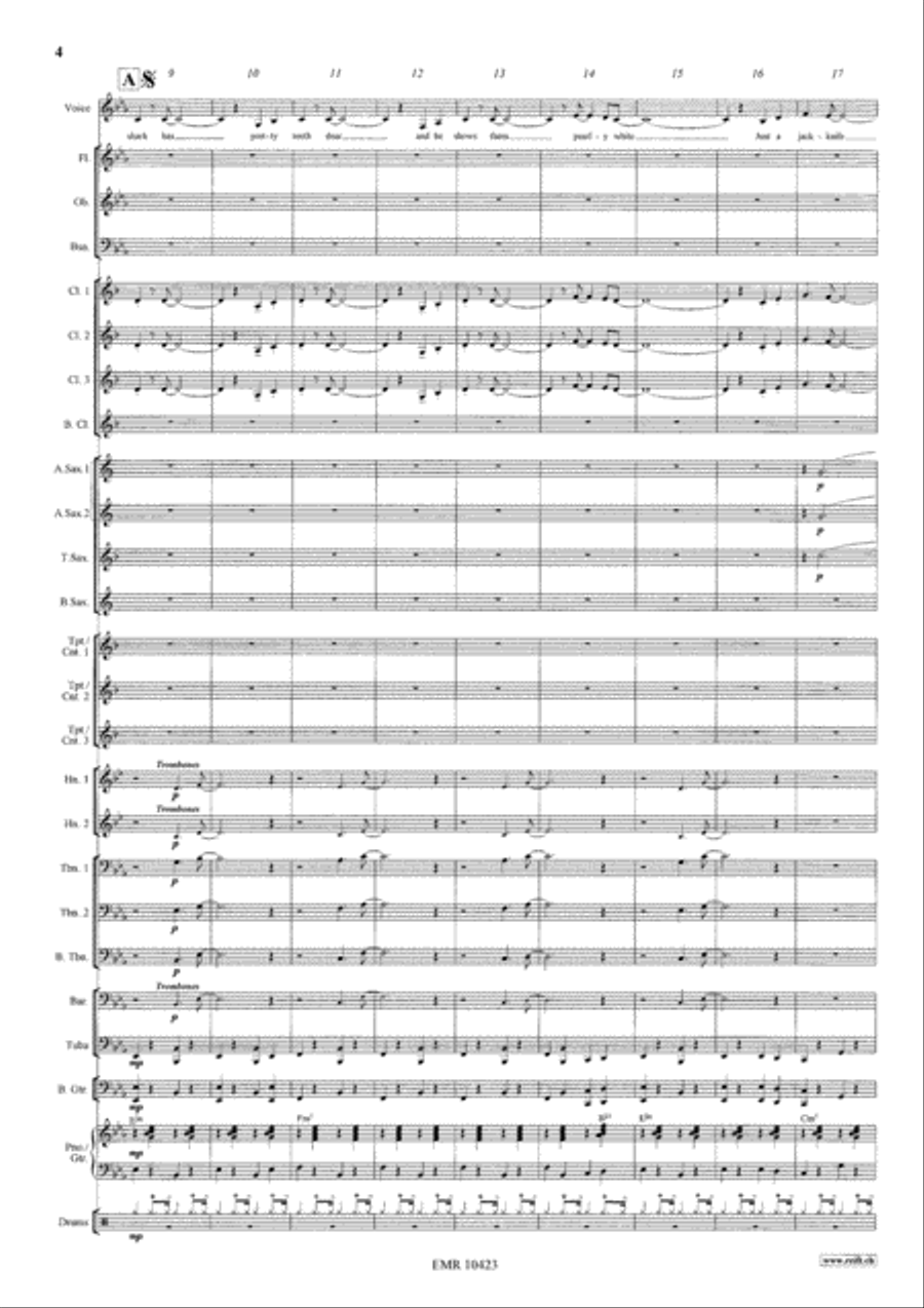 Mack The Knife Mack The Knife Concert Band scores gallery preview page 5