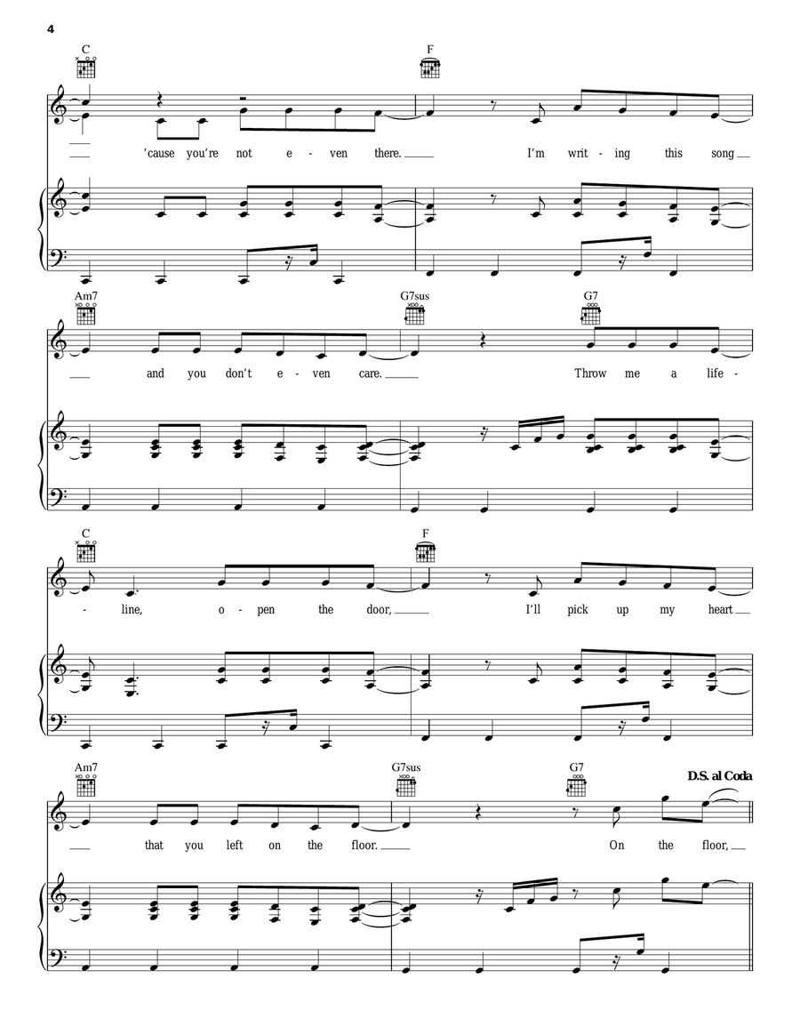 Stardust Piano, Vocal, Guitar scores gallery preview page 4