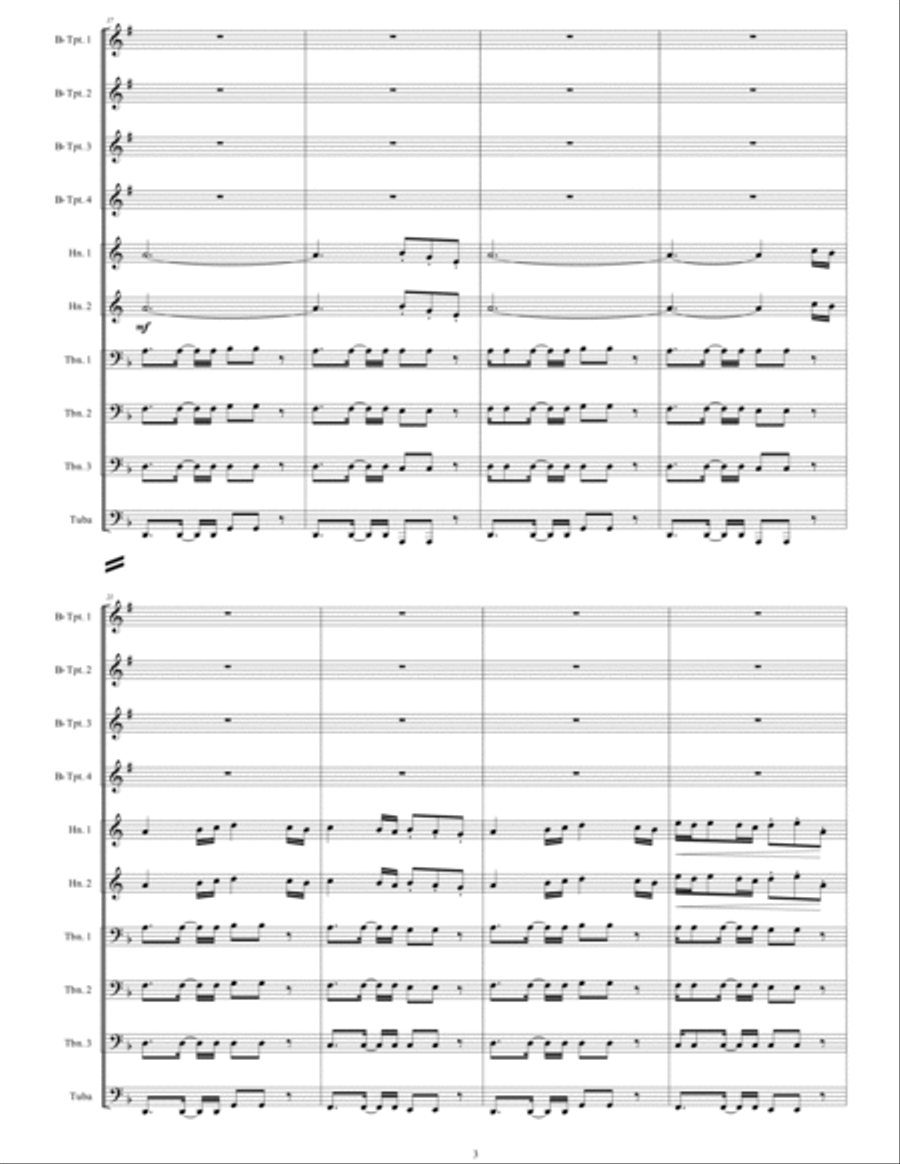 Battlefield 1942 Theme Battlefield 1942 Theme Brass Ensemble scores gallery preview page 6