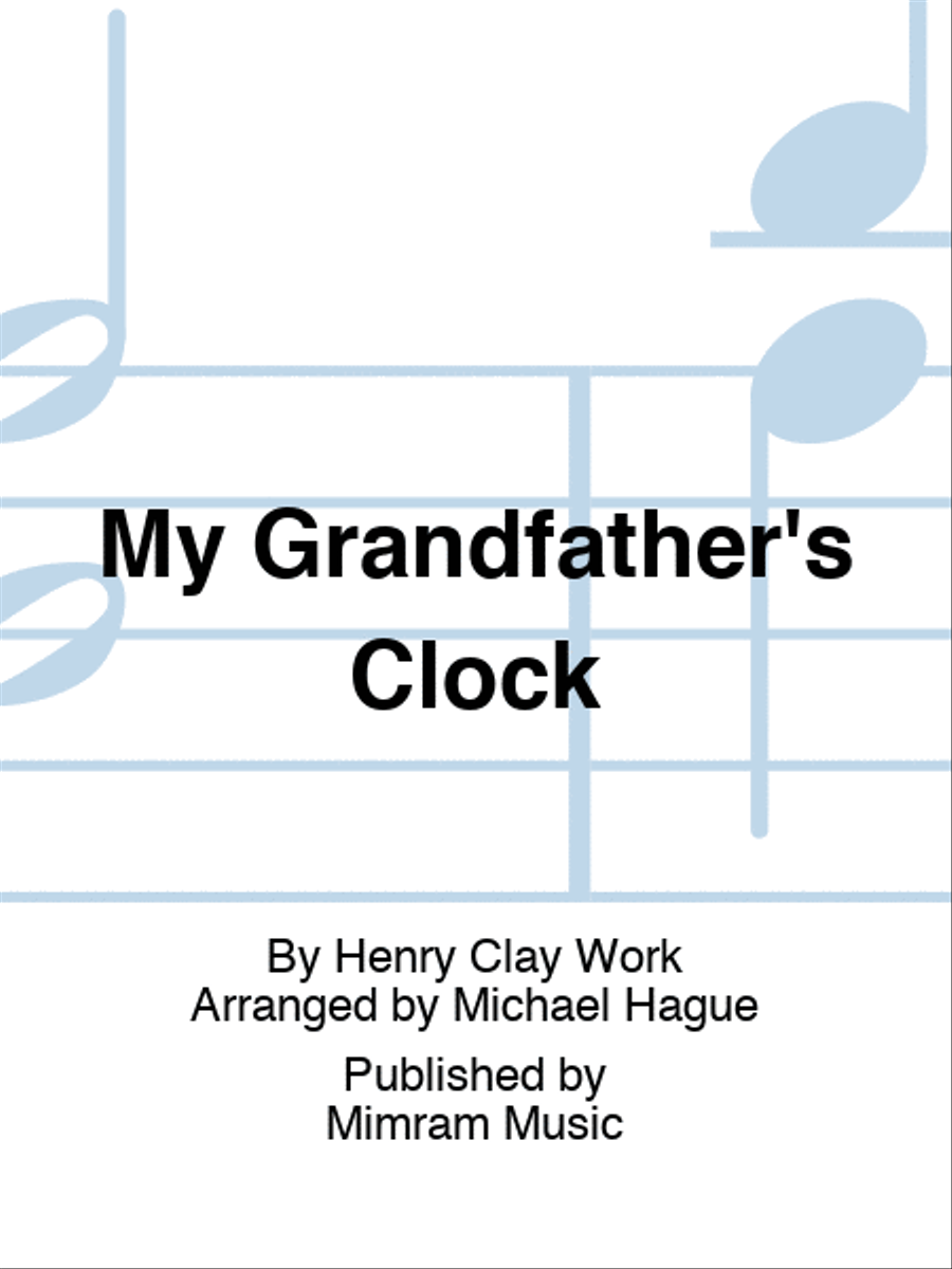 My Grandfather's Clock Brass Quartet scores gallery preview page 1
