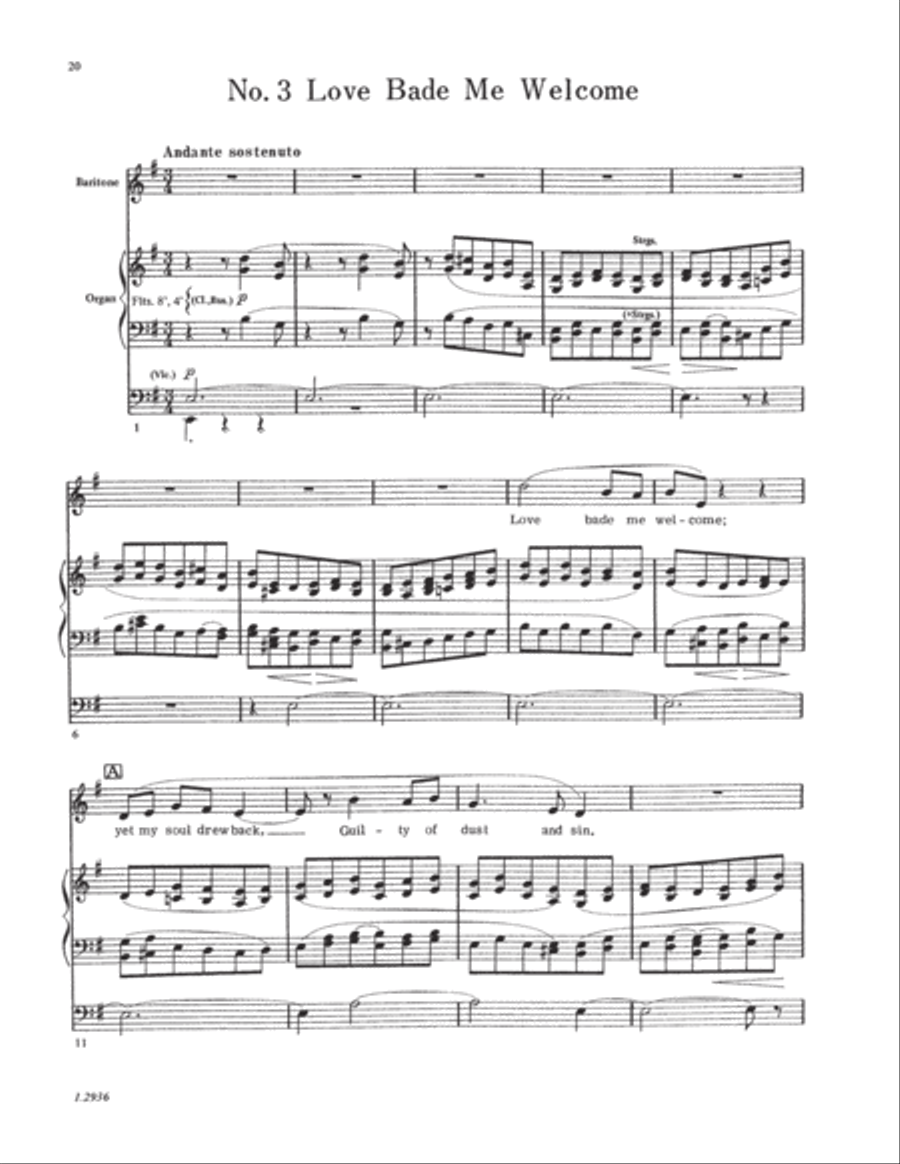Five Mystical Songs Choir scores gallery preview page 18