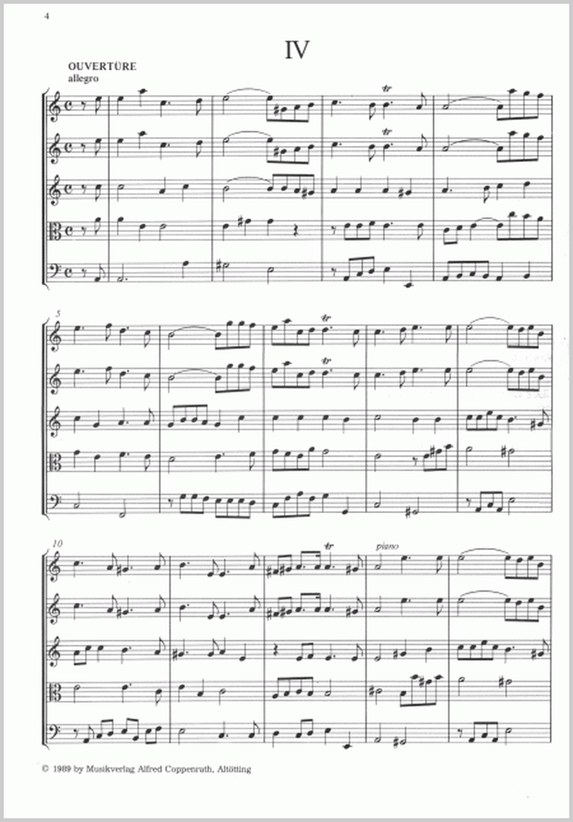 Serenade Nr. IV in a-Moll