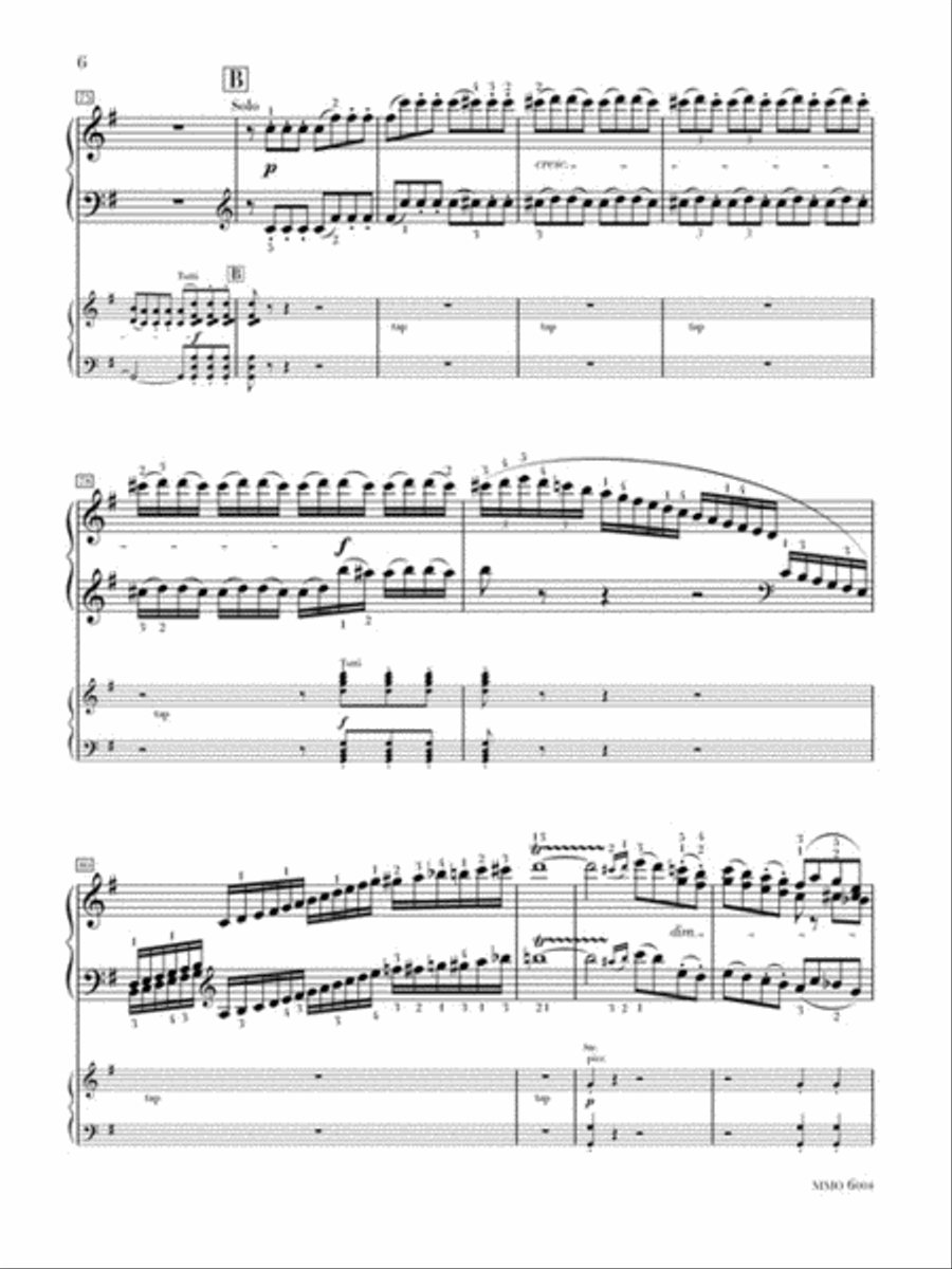 Beethoven – Concerto No. 4 in G Major, Op. 58 Piano Solo scores gallery preview page 3