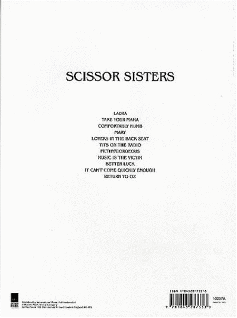 Scissor Sisters Piano, Vocal, Guitar scores gallery preview page 2