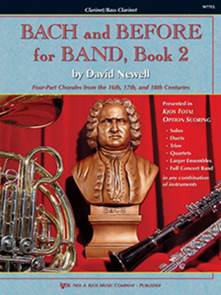 Book cover for Bach and Before for Band - Book 2 - Mallet Percussion