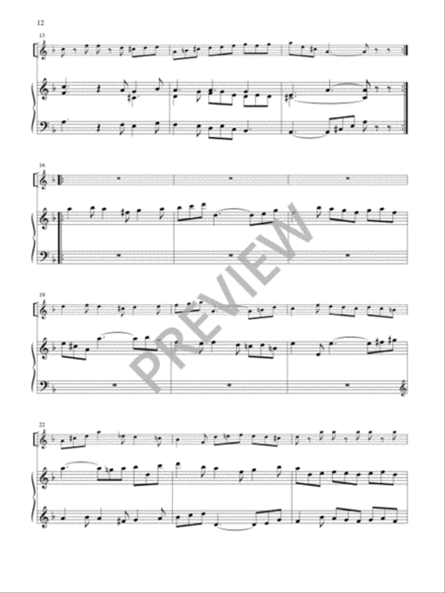 Variations on The Coventry Carol Flute scores gallery preview page 14