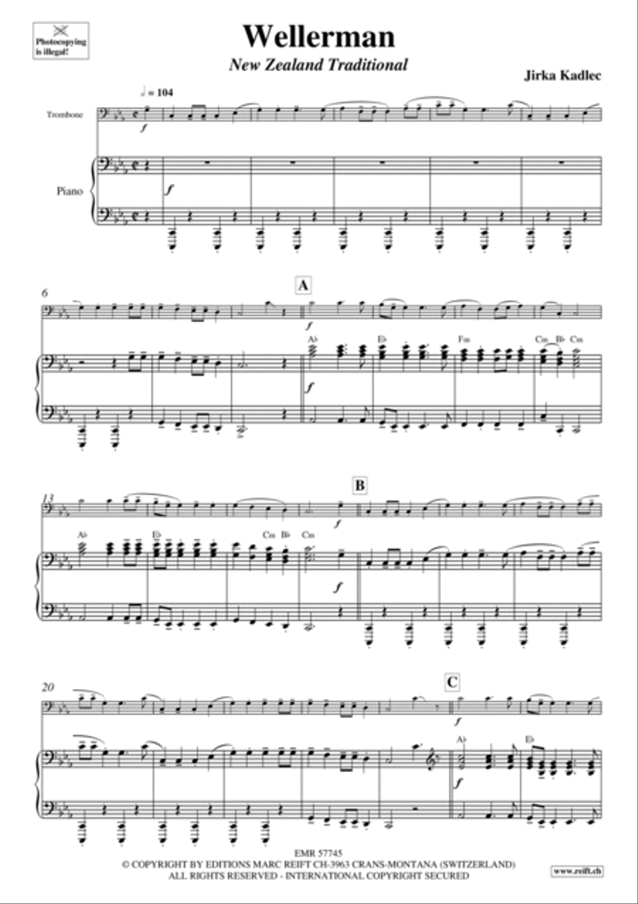 Wellerman Piano Accompaniment scores gallery preview page 5
