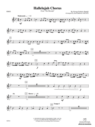 Hallelujah Chorus (From The Messiah): Oboe