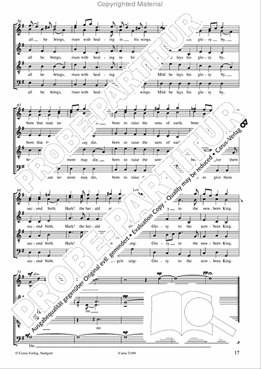 Calmus Christmas Carols Choir scores gallery preview page 18
