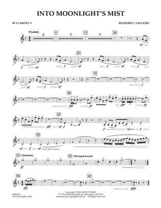 Into Moonlight's Mist - Bb Clarinet 3