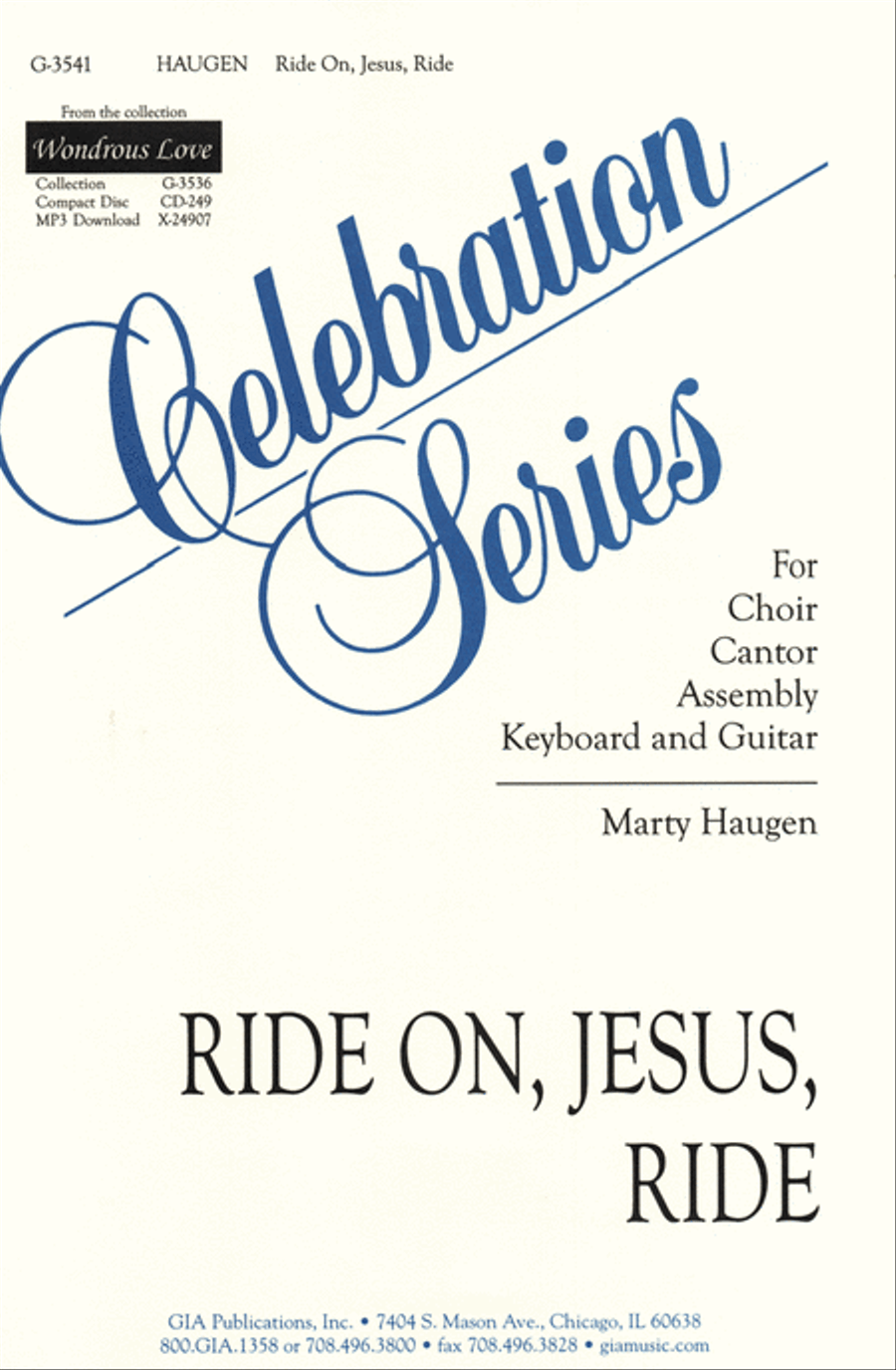 Ride On, Jesus, Ride 4-Part scores gallery preview page 1