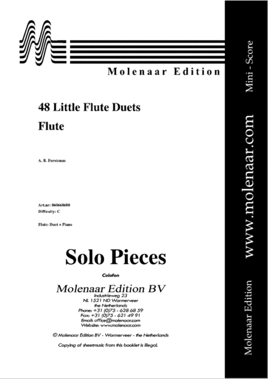 48 Little Flute Duets Flute Duet scores gallery preview page 2
