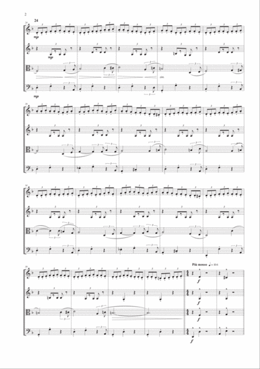 Pirates Of The Caribbean Pirates Of The Caribbean String Quartet scores gallery preview page 2